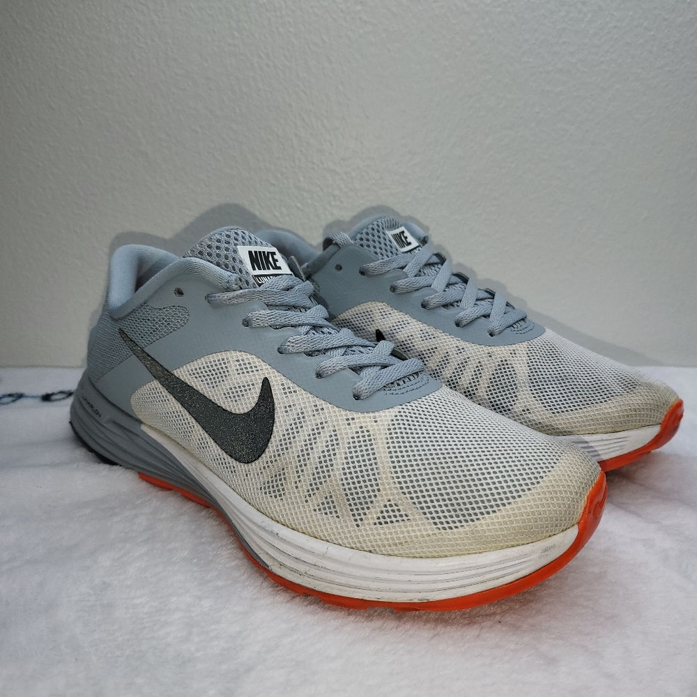 Nike Lunarlon Lunar Launch Women's Size 6.5 Gray /White Running Shoes